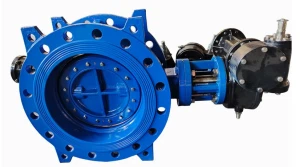 Pn16 Flange Double Eccentric Soft Seal DN100 Butterfly Valve From Tianjin Factory