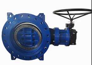 Pn16 Flange Double Eccentric Soft Seal DN100 Butterfly Valve From Tianjin Factory