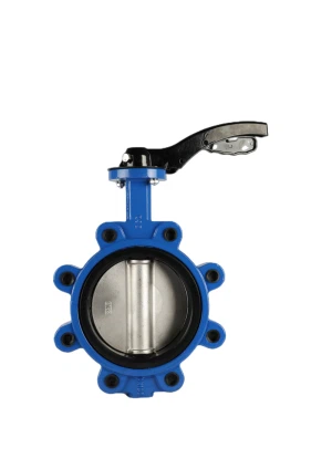 ダクタイル鋳鉄/鋳鉄 炭素鋼ボディ EPDM PTFE NBR ソフトシール ウェーハ 手動高温バタフライバルブ